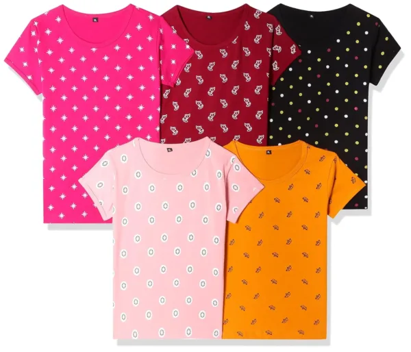 girls printed cotton tshirt 1