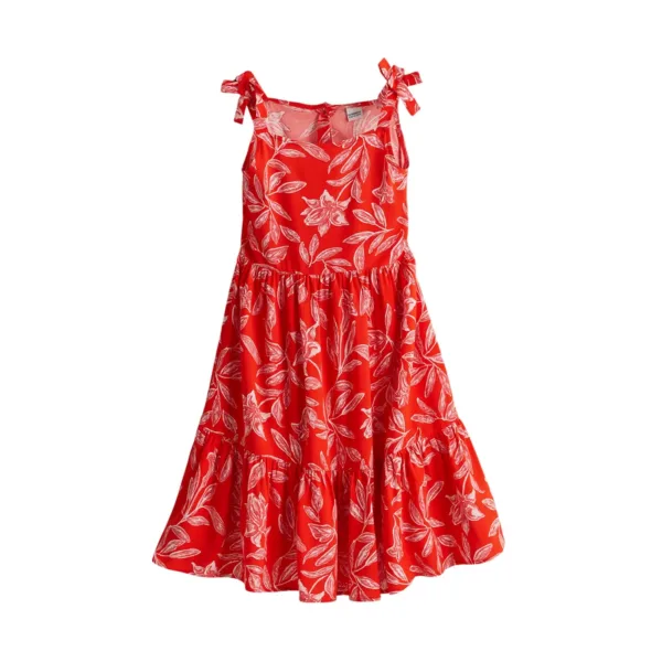 girls printed sleeveless dress 1