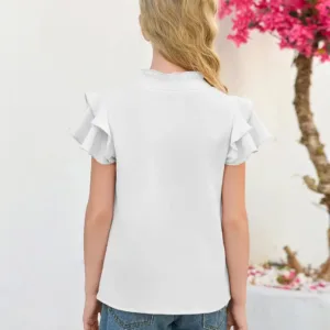 girls ruffle sleeve shirt 5