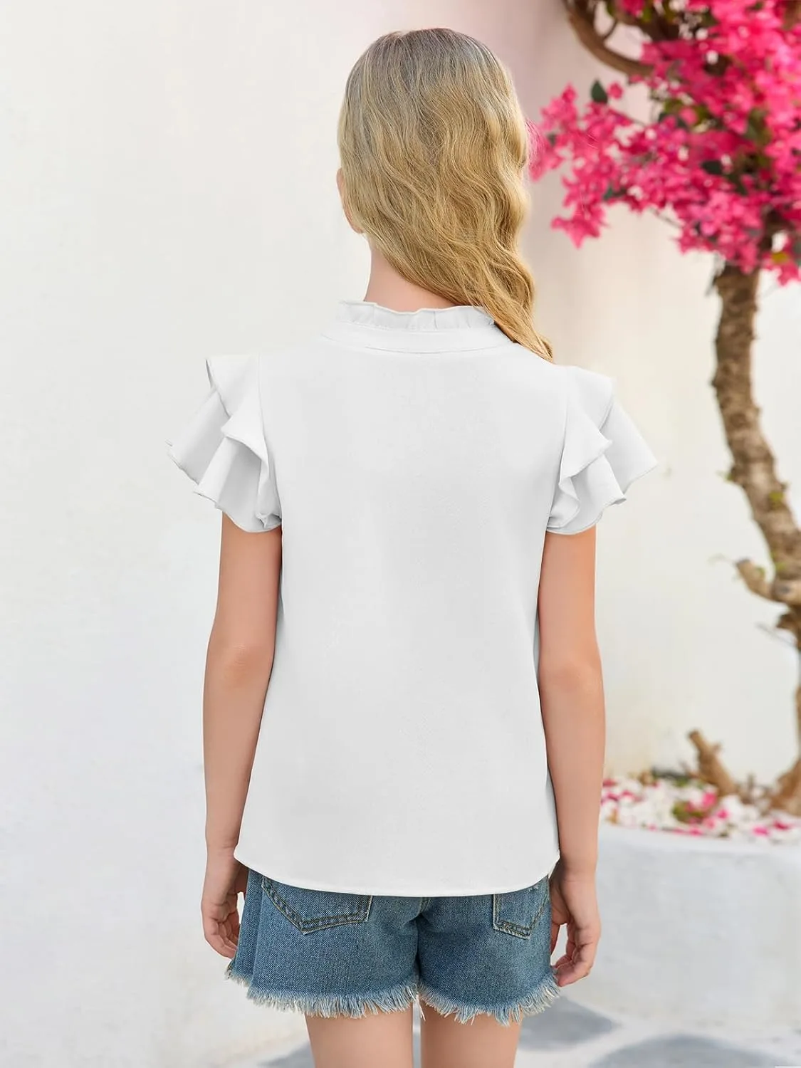 girls ruffle sleeve shirt 5