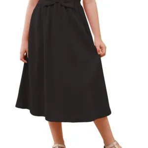 girls skirt bow knot 1