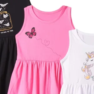 girls sleeveless casual dress 3