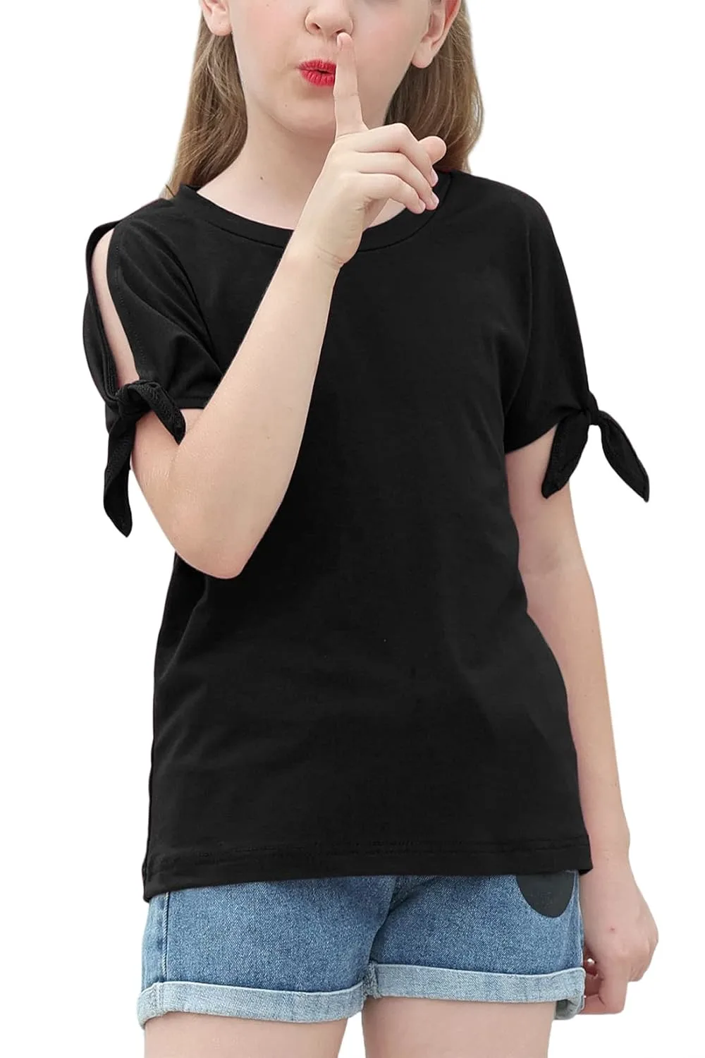 girls slit sleeve top 1