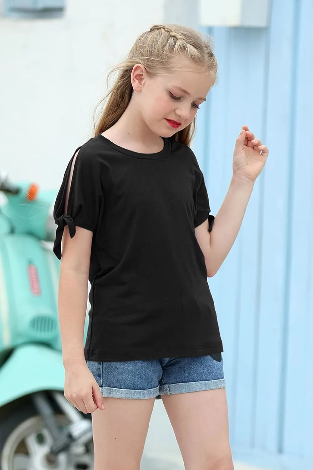 girls slit sleeve top 3