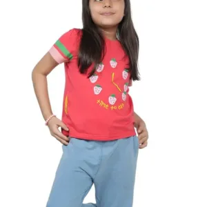 girls strawberry tshirt 6
