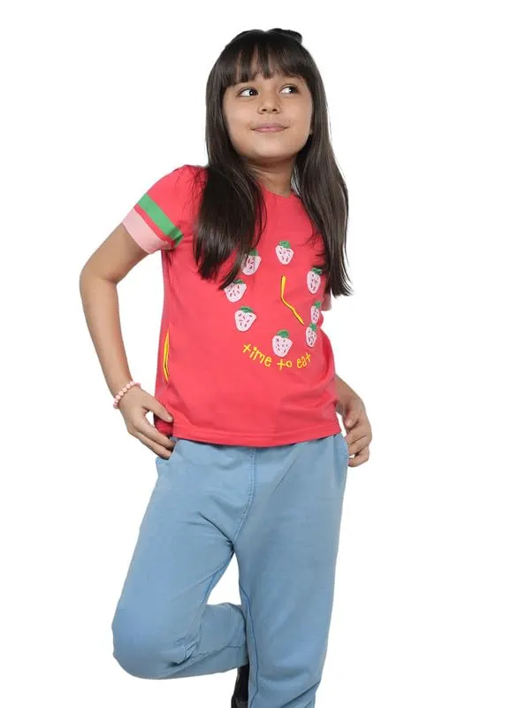 girls strawberry tshirt 6