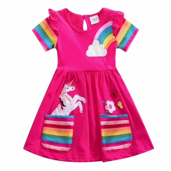 girls summer dress cotton 1