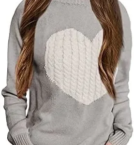 girls sweater heart knit 1