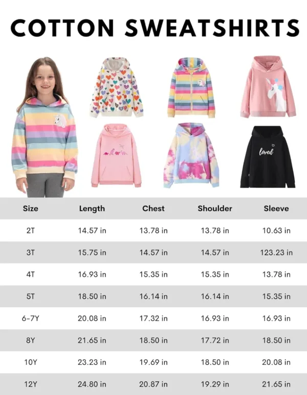 girls sweatshirt unicorn rainbow 2