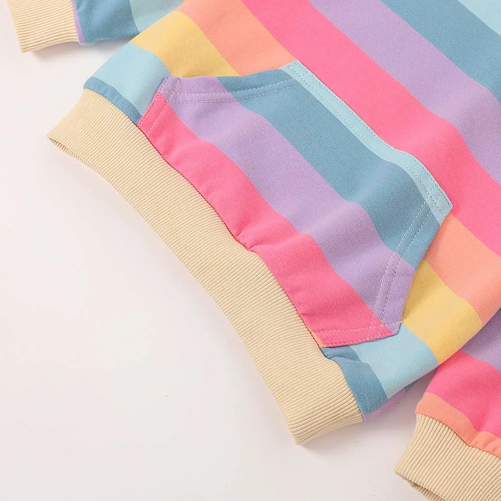 girls sweatshirt unicorn rainbow 6