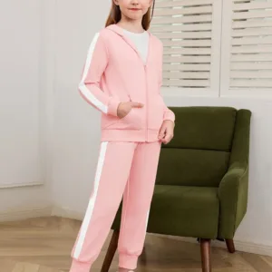 girls sweatsuit hoodie set 3