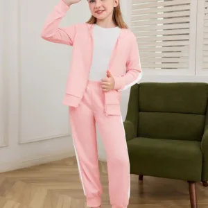 girls sweatsuit hoodie set 4