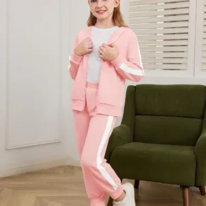 girls sweatsuit hoodie set 5