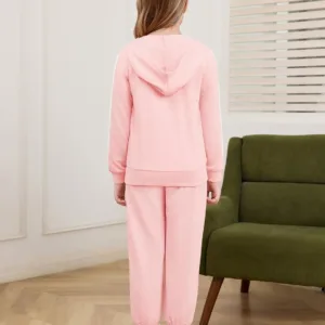 girls sweatsuit hoodie set 6