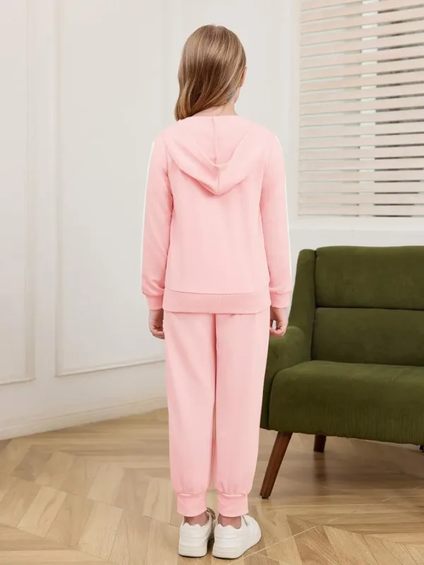 girls sweatsuit hoodie set 6