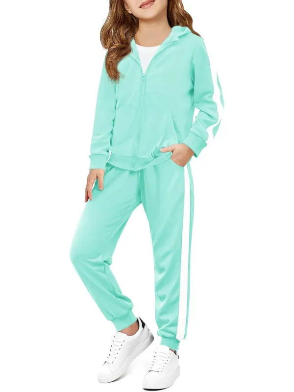girls sweatsuit hoodie set 7