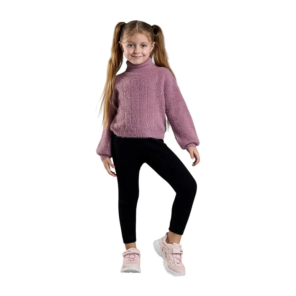 girls textured sweater 1
