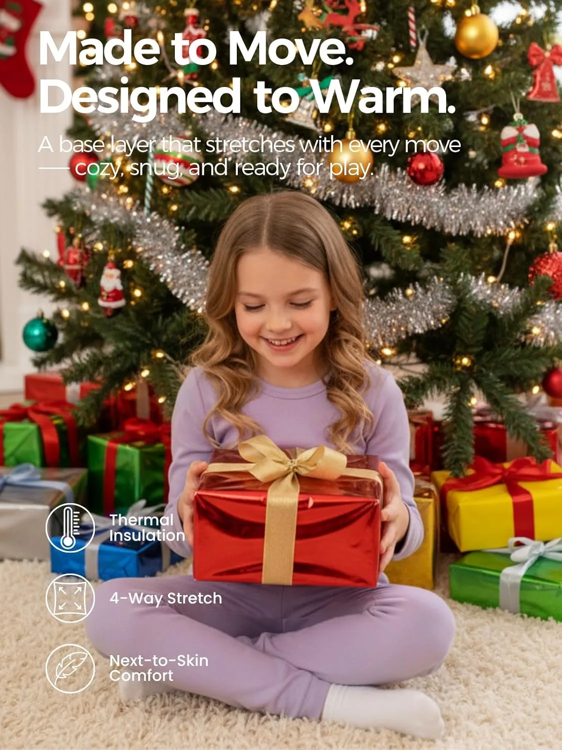 girls thermal underwear set 2