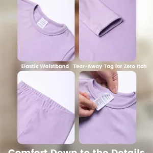 girls thermal underwear set 3