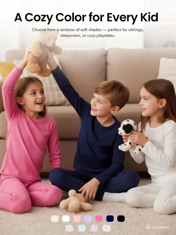 girls thermal underwear set 6