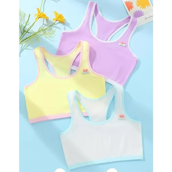girls training bra pack 3