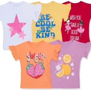 girls tshirt pack 4