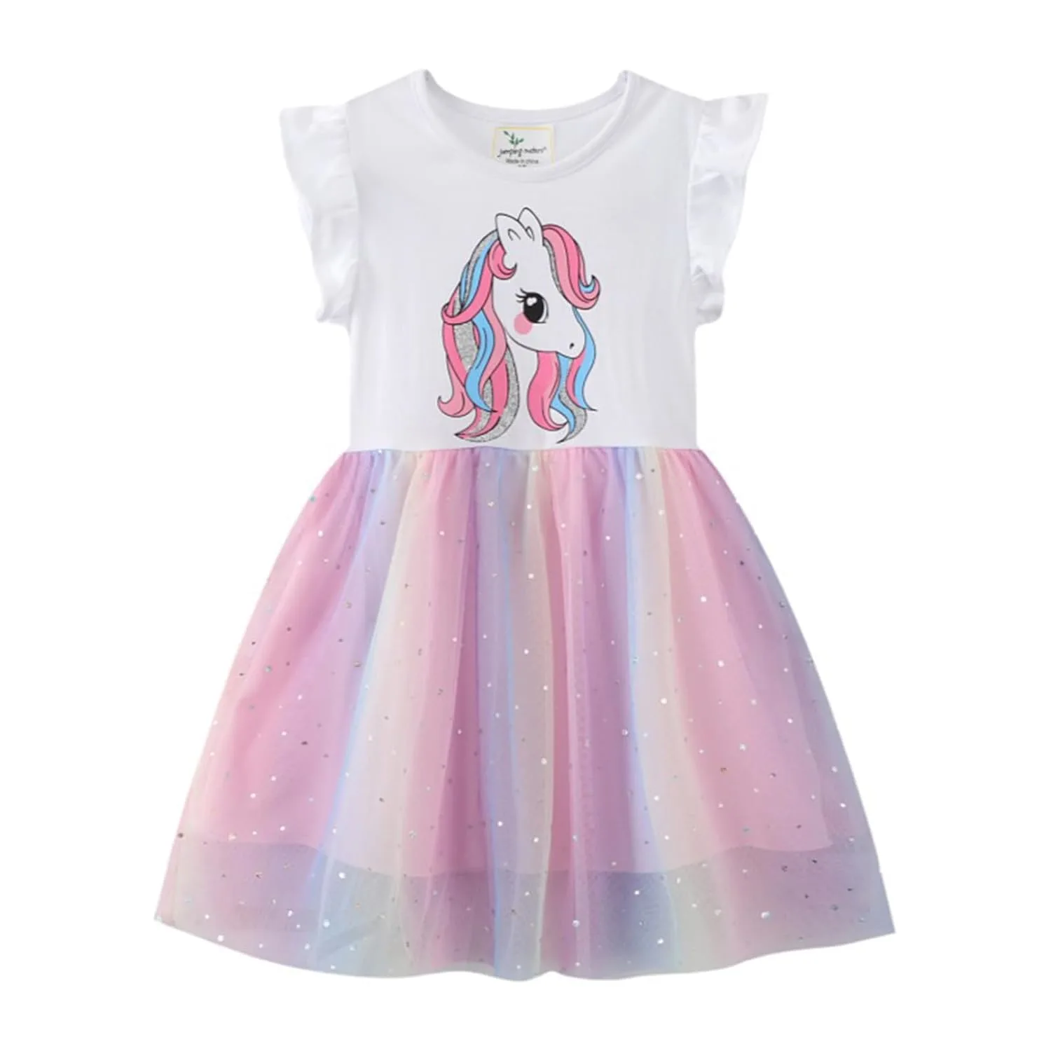girls unicorn dress kids 1
