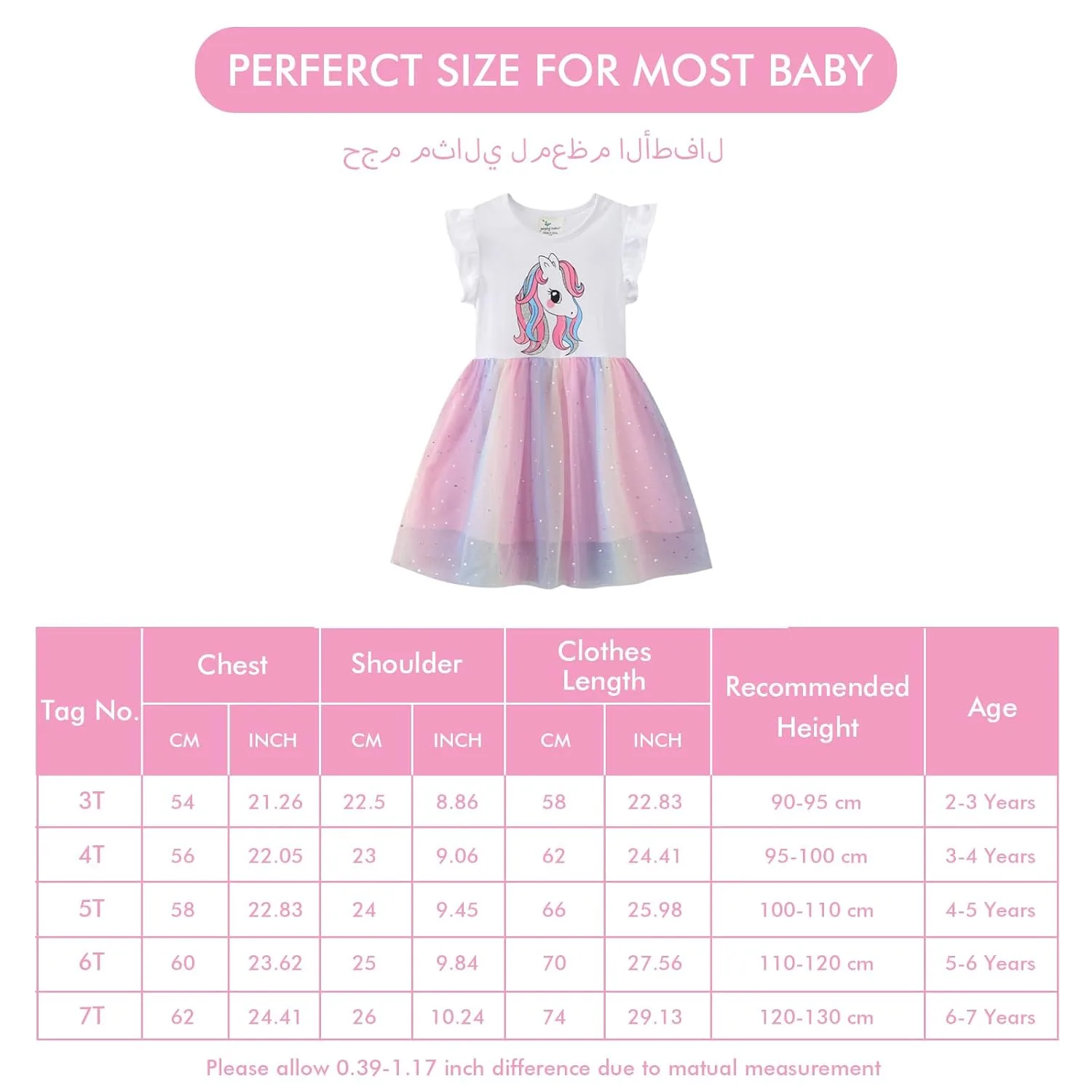girls unicorn dress kids 5