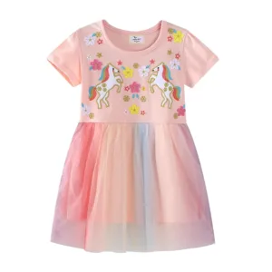 girls unicorn dress kids 6