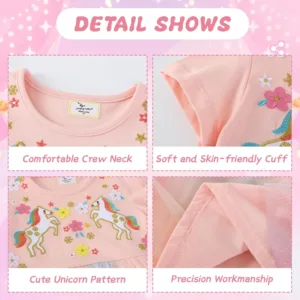 girls unicorn dress kids 7