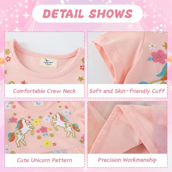 girls unicorn dress kids 7