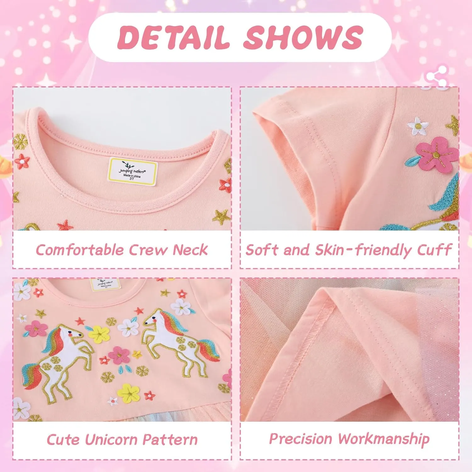 girls unicorn dress kids 7