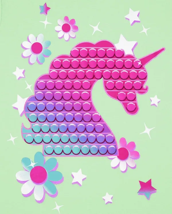 girls unicorn graphic tees 2