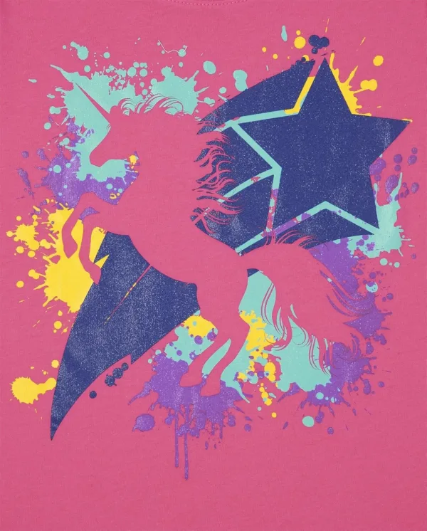 girls unicorn graphic tees 3