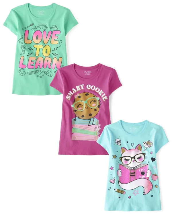girls unicorn graphic tees 6