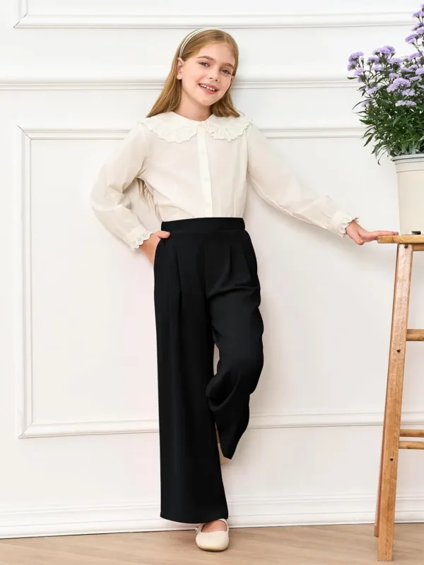 girls uniform pants 6