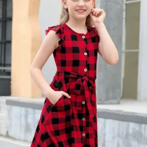 girls vintage floral dress 3