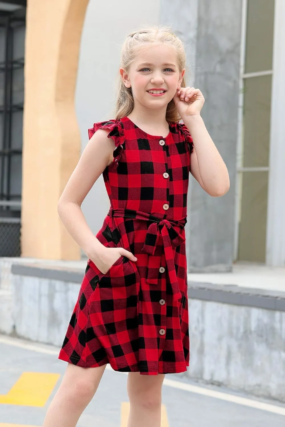 girls vintage floral dress 3