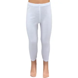girls white cotton leggings 2