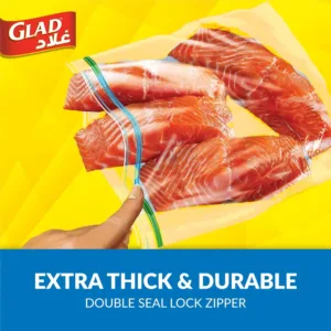 glad freezer bags zipper 2