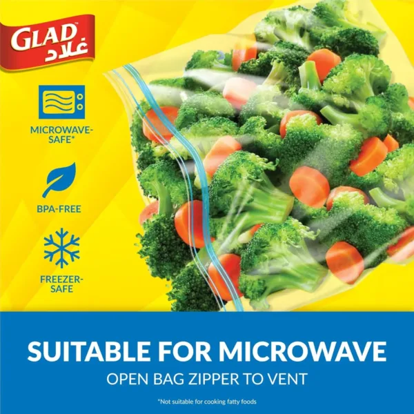 glad freezer bags zipper 3