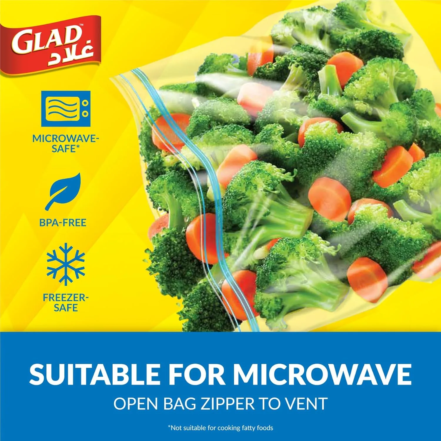 glad freezer bags zipper 3