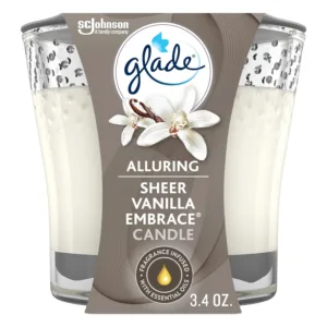glade vanilla embrace candle 1