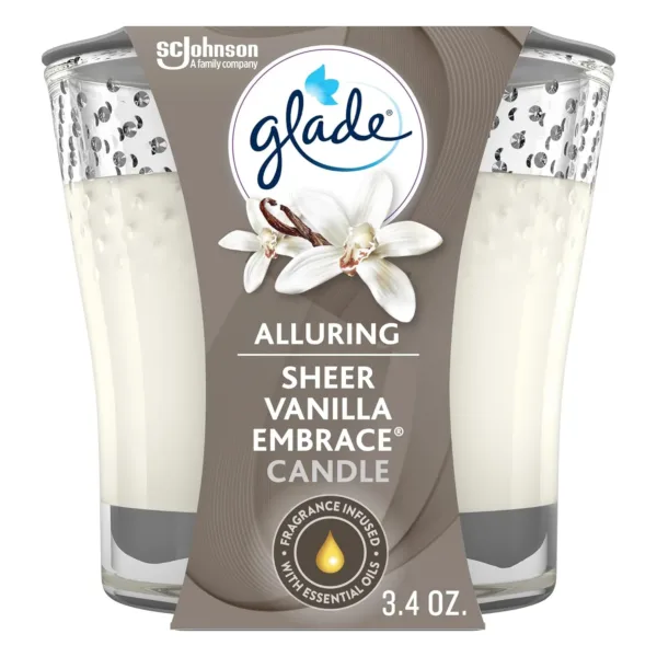 glade vanilla embrace candle 1