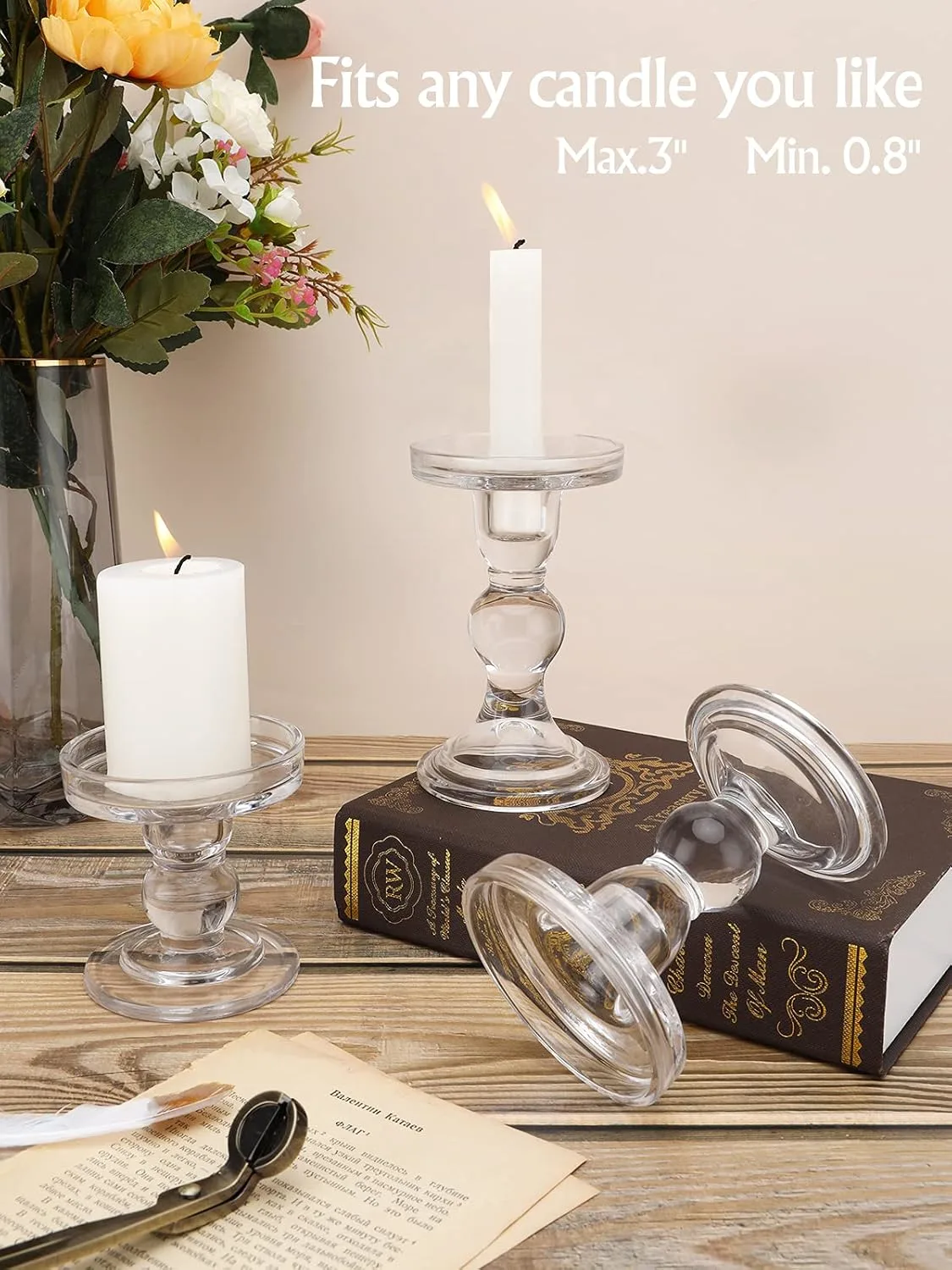 glass candle holders 5