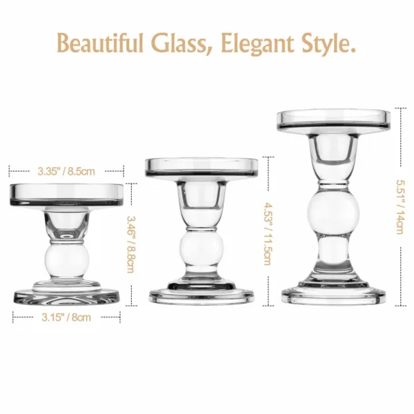 glass candle holders 6