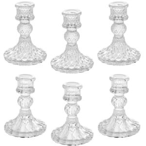 glass candlestick holders 1