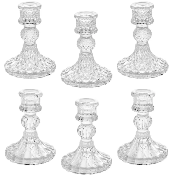 glass candlestick holders 1