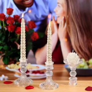 glass candlestick holders 6