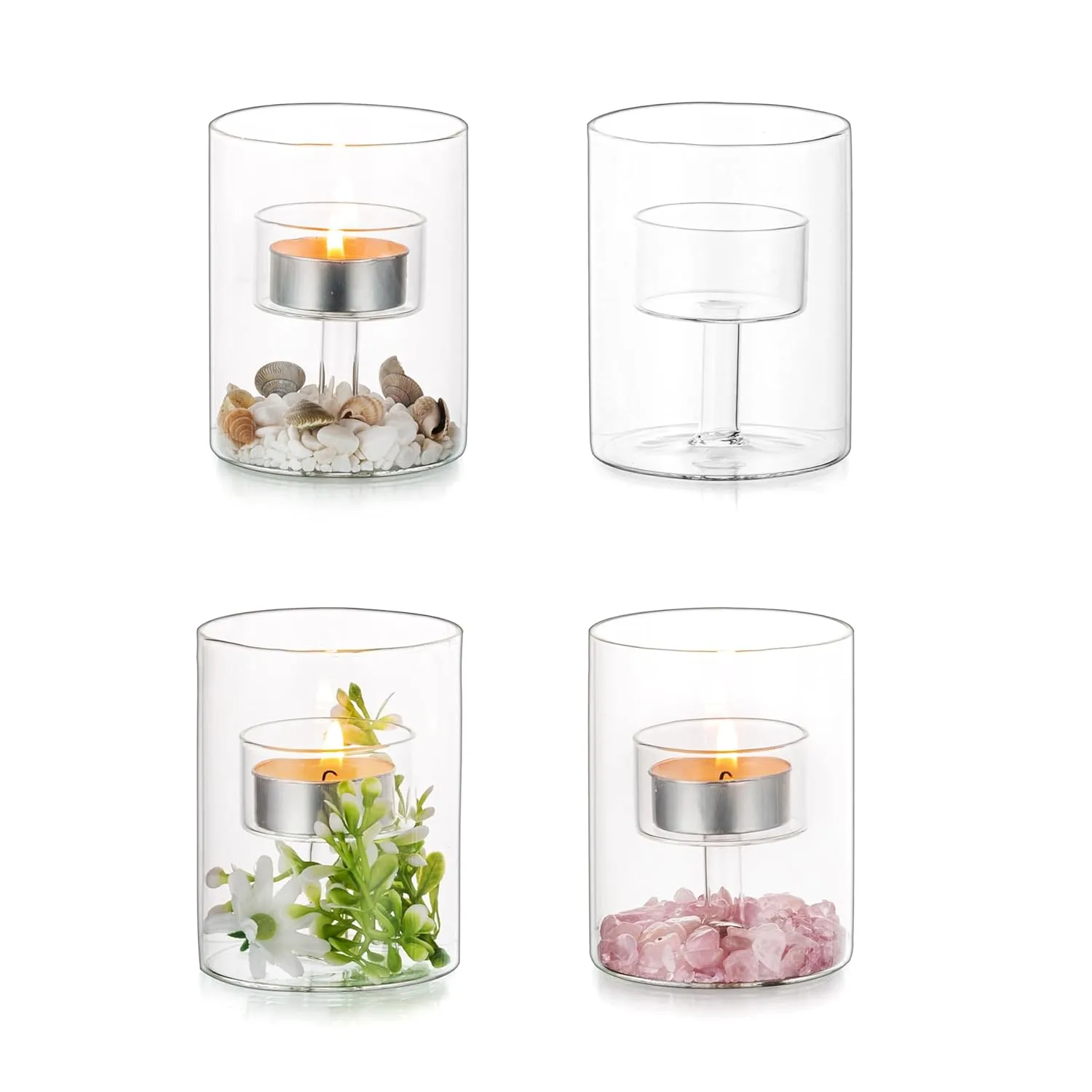 glass tealight candle holders 1
